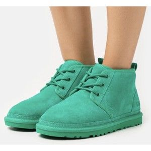 UGG NEUMEL Sz 6 Womens Mid Top Casual Snow Boots Green Emerald Suede 1094269